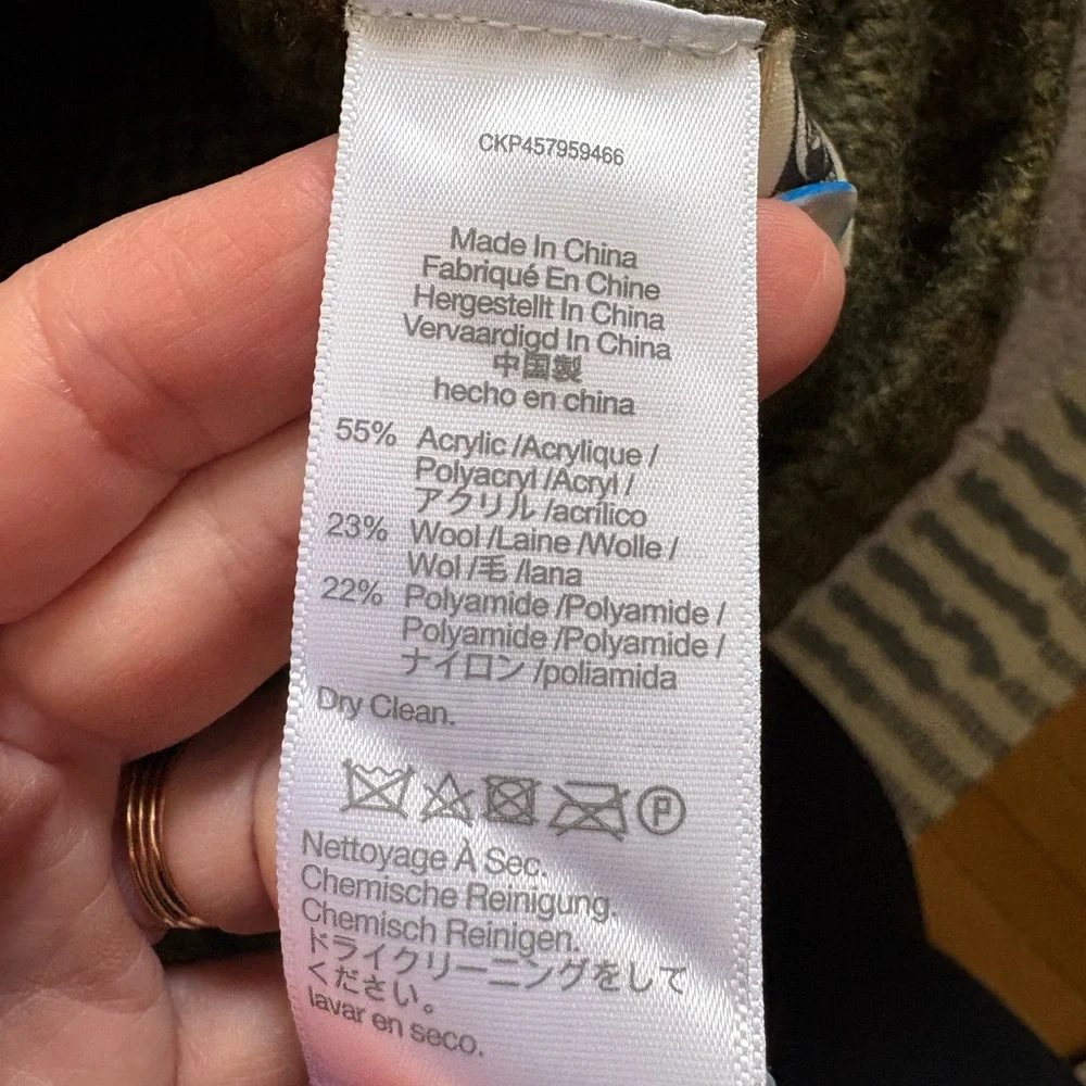 Madewell cable knit turtleneck sweater size M - Picture 6 of 6